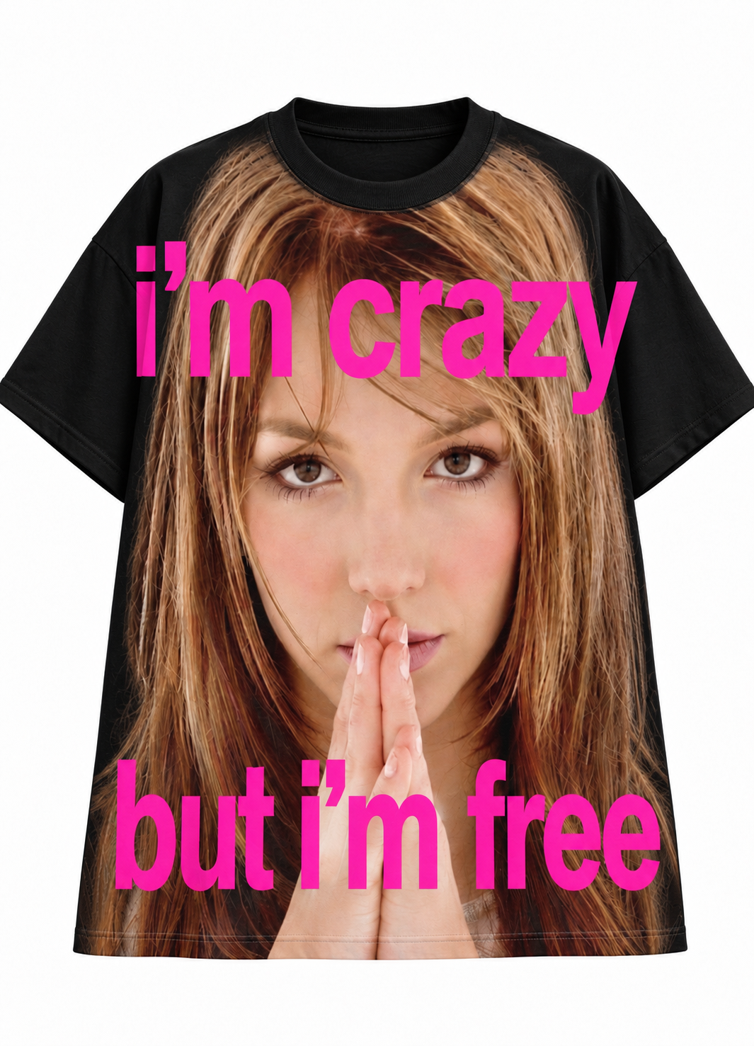 i'm crazy but i'm free 티셔츠 두 번째 이미지
