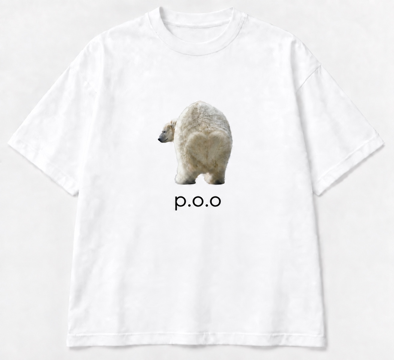 p.o.o 북극곰 티셔츠